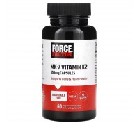 Витамин К2 (MK-7) Force Factor 100 мкг, 60 капсул