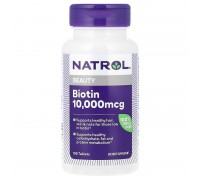 Біотин Natrol 10 000 мкг, 100 таблеток