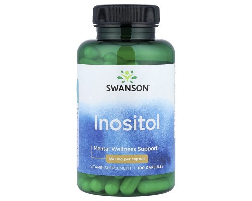 Інозитол (Вітамін В8) Swanson 650 мг, 100 капсул