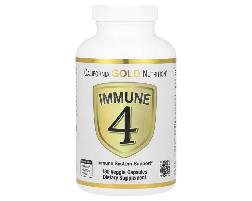 Засіб для зміцнення імунітету Immune 4 California Gold Nutrition, 180 вегетаріанських капсул Засіб для зміцнення імунітету Immune 4 California Gold Nutrition, 180 вегетаріанських капсул