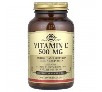 Вітамін С Solgar (Vitamin C) 500 мг, 100 рослинних капсул