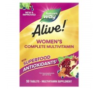 Комплекс мультивітамінів для жінок Alive! Nature's Way 50 таблеток