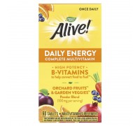 Комплекс мультивітамінів та мультимінералів для щоденного поповнення запасу енергії Alive! Nature's Way 60 таблеток