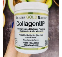 California Gold Nutrition, CollagenUP, морський колаген, гіалуронова кислота та вітамін C, 206 г