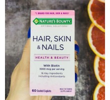 Nature&#39;s Bounty, Hair, Skin &amp; Nails, 60 капсул, покритих оболонкою