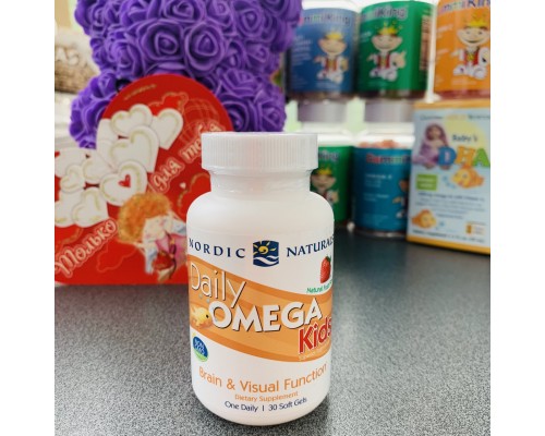 Nordic Naturals, омега для дітей із смаком натуральних фруктів, 500 мг, 30 Nordic Naturals, омега для дітей із смаком натуральних фруктів, 500 мг, 30
