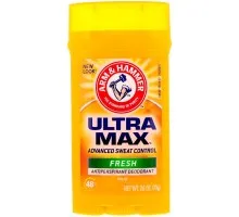 Твердий антиперспірантний дезодорант, для чоловіків, свіжий, Arm & Hammer, 2,6 унції (73 г)