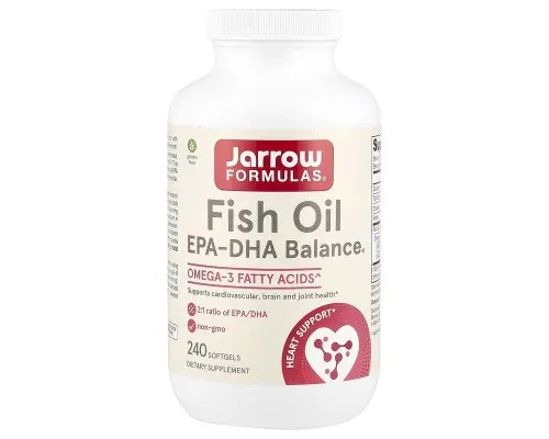 ЕПК-ДГК Jarrow Formulas (EPA-DHA Balance) 240 желатинових капсул ЕПК-ДГК Jarrow Formulas (EPA-DHA Balance) 240 желатинових капсул