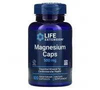 Life Extension, капсули з магнієм, 500 мг, 100 вегетаріанських капсул
