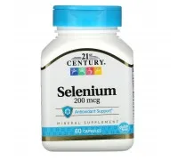 Селен 21st Century (Selenium) 200 мкг 60 капсул