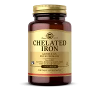 Залізо Хелат Solgar (Chelated Iron) 100 таблеток