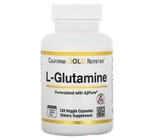 California Gold Nutrition, AjiPure, L-глютамин, 500 мг, 120 растительных капсул
