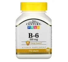 Вітамін B6 21st Century (Vitamin B6) 110 таблеток