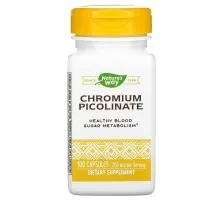 Піколінат хрому Nature's Way (Chromium Picolinate) 200 мкг 100 капсул