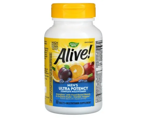 Мультивітаміни для чоловіків - найповніший комплекс Nature's Way (Alive! Men's multi-vitamin) 60 таблеток Мультивітаміни для чоловіків - найповніший комплекс Nature's Way (Alive! Men's multi-vitamin) 60 таблеток