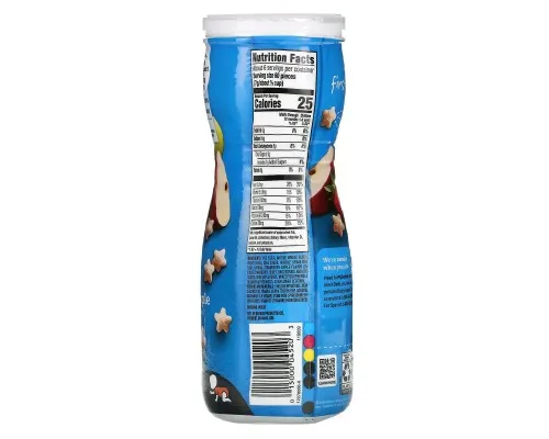 Пуфы для детей от 8 месяцев клубника и яблоко Gerber (Puffed Grain Snack 8+ Months Strawberry Apple) 42 г Пуфы для детей от 8 месяцев клубника и яблоко Gerber (Puffed Grain Snack 8+ Months Strawberry Apple) 42 г