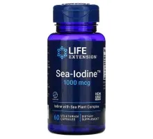 Морський йод, Sea-Iodine, Life Extension, 1000 мкг, 60 рослинних капсул