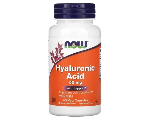 Гіалуронова кислота Now Foods (Hyaluronic Acid) 50 мг 60 капсул Гіалуронова кислота Now Foods (Hyaluronic Acid) 50 мг 60 капсул