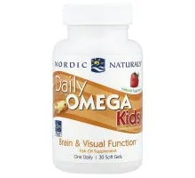 Омега для детей "Daily Omega Kids" Nordic Naturals 500 мг, 30 капсул со вкусом натуральных фруктов