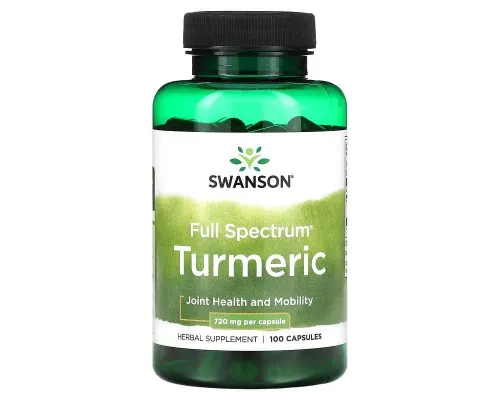 Куркума повного спектру Swanson (Turmeric) 720 мг, 100 капсул Куркума повного спектру Swanson (Turmeric) 720 мг, 100 капсул