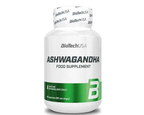 Корень ашваганды BioTechUSA (Ashwagandha) 245 мг 60 капсул
