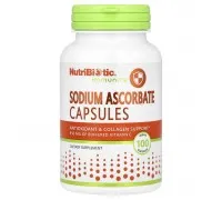 Аскорбат натрію NutriBiotic Immunity (Sodium Ascorbate) 100 веганських капсул