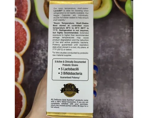 California Gold Nutrition, LactoBif, пробиотики, 30 млрд КОЕ, 60 вегетарианских капсул California Gold Nutrition, LactoBif, пробиотики, 30 млрд КОЕ, 60 вегетарианских капсул
